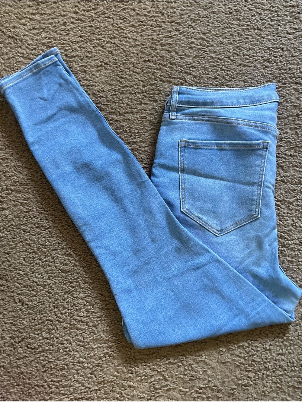 Women’s Light Blue Stretch Skinny Jeans Old Navy Rockstar